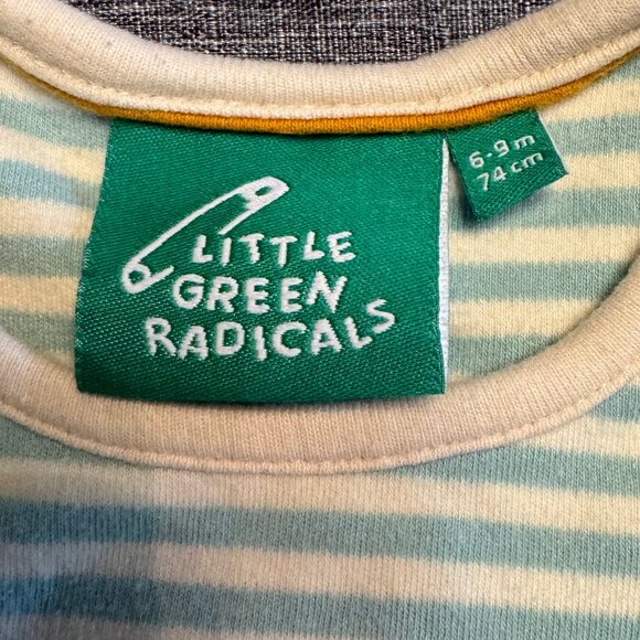 LITTLE GREEN RADICALS bundle of 2 onesies - short sleeve - size 6-9 mo - Picture 6 of 7